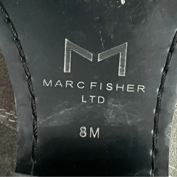 Marc Fisher Mlhalie Ankle Boot-Gray-Suede-Womens 8-Harness-Moto-Punk-Grunge-EUC - Picture 10 of 10